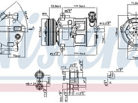 Compresor aer conditionat 89310 NISSENS pentru Alfa romeo 159