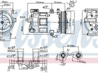 Compresor aer conditionat 89348 NISSENS pentru Peugeot Boxer Peugeot Manager Ford Transit CitroEn Jumper CitroEn Relay