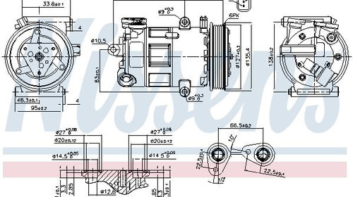 Compresor aer conditionat 89348 NISSENS pentr