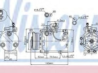 Compresor aer conditionat 89349 NISSENS