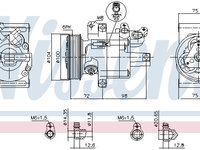 Compresor aer conditionat 89399 NISSENS pentru Toyota Aygo