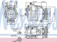 Compresor aer conditionat 89417 NISSENS pentru Bmw Seria 7 Bmw Seria 5 Bmw Seria 6