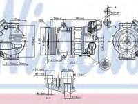 Compresor aer conditionat 89420 NISSENS pentru Opel Astra 2.0 j cdti motorina 160cp/118kw A 20 DTH 2009 2010 2011 2012 2013 2014 2015