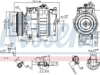 Compresor aer conditionat 89487 NISSENS pentru Rover 75 Rover 45 Land rover Freelander