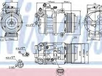 Compresor aer conditionat 89574 NISSENS pentru Bmw X5 Bmw X6 Bmw Seria 5 Bmw Seria 7