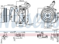 Compresor aer conditionat 89576 NISSENS pentru Toyota Avensis