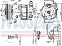 Compresor aer conditionat 89577 NISSENS