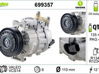 Compresor aer conditionat Audi A3 8P diesel 2.0 TDI 140cp cod motor BMM an 2005-2008 , este nou