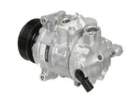 Compresor aer conditionat Audi A4 (B7), 2004-2007, motor 1.9 TDI, 85kw, 2.0 TDI, 89kw/93kw/100kw/103kw/120kw/125kw, diesel, rola curea 100 mm, 6 caneluri, de tip Denso: 6SEU14C