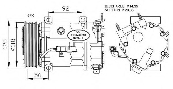 Compresor aer conditionat CITROËN C4 cupe (LA