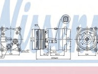 Compresor aer conditionat CITROËN XANTIA Estate (X2) (1998 - 2003) NISSENS 89122