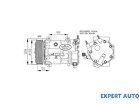 Compresor aer conditionat Citroen C4 Picasso II 2013-2016 #3 0900K242