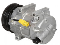 Compresor aer conditionat Citroen C5, 2000-2008, C5 (RD/TD), Citroen 2008-, motor 2.0 HDI/2.2 HDI, diesel, Citroen C6, 2005-2012, motor 2.2 HDI, diesel, rola curea 119 mm, 6 caneluri, tip Sanden: SD7C16