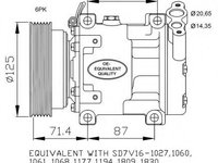 Compresor aer conditionat DACIA LOGAN (LS_) (2004 - 2016) NRF 32742