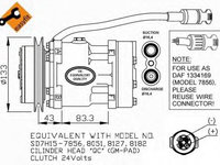Compresor aer conditionat DAF CF 85 (2001 - 2013) NRF 32114
