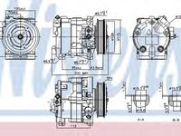 Compresor aer conditionat FIAT ALBEA (178_) (1996 - 2009) NISSENS 890187