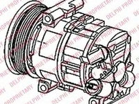 Compresor aer conditionat FIAT GRANDE PUNTO (199) (2005 - 2016) QWP WCP351R