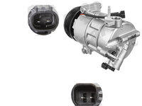 Compresor aer conditionat Ford B-MAX, 2012-, Fiesta (JA8), 2008-2017, Tourneo COURIER, Transit Courier 2014-, motorizare 1.0 Ecoboost, benzina, rola curea 108 mm, 6 caneluri, Visteon tip: VS16