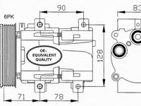 Compresor aer conditionat FORD ESCORT '91 Courrier (AVL) (1990 - 1994) NRF 32107