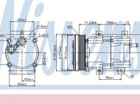 Compresor aer conditionat FORD ESCORT CLASSIC (AAL, ABL) (1998 - 2000) NISSENS 89205