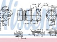 Compresor aer conditionat FORD FOCUS C-MAX (2003 - 2007) NISSENS 89234