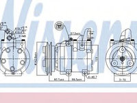 Compresor aer conditionat FORD RANGER (ER, EQ) (1998 - 2006) NISSENS 890059