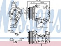 Compresor aer conditionat HONDA ACCORD VII Tourer (CM) (2003 - 2016) NISSENS 890128