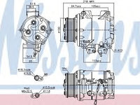 Compresor aer conditionat HONDA ACCORD VII Tourer (CM) (2003 - 2016) NISSENS 89242
