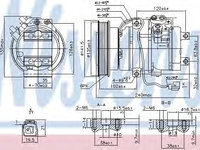 Compresor aer conditionat HONDA ODYSSEY (RB_) (1998 - 2016) NISSENS 890017