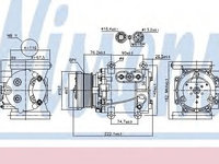 Compresor aer conditionat JAGUAR S-TYPE (CCX) (1999 - 2009) NISSENS 89241
