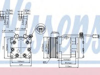 Compresor aer conditionat MAN TGA (2000 - 2016) NISSENS 89139