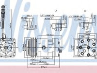 Compresor aer conditionat MAN TGA (2000 - 2016) NISSENS 89472