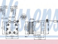 Compresor aer conditionat MAN TGS (2007 - 2016) NISSENS 89139