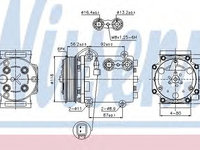 Compresor aer conditionat MAZDA 2 (DE) (2007 - 2015) NISSENS 89551