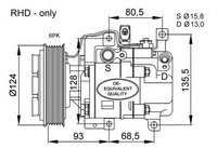 Compresor aer conditionat MAZDA 6 (GG) (2002 - 2008) NRF 32408