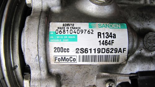 Compresor Aer Conditionat Mazda/Ford motorizare 1.4 TDCI Cod 2S6119D629AF