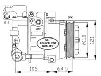 Compresor aer conditionat MERCEDES A-CLASS (W168) (1997 - 2004) NRF 32175