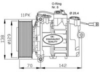 Compresor aer conditionat MERCEDES ACTROS MP2 / MP3 (2002 - 2016) NRF 32454