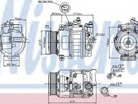 Compresor aer conditionat MERCEDES C-CLASS (W204) (2007 - 2014) NISSENS 89520