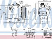 Compresor aer conditionat MERCEDES SPRINTER 3,5-t bus (906) (2006 - 2016) NISSENS 890049