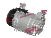 Compresor aer conditionat MINI MINI R50/R52/R53, 2001-2007, motor 1.6 66/85kw, 1.6 compresor 125/120/154/160kw, benzina Cooper S JCW, Cooper S/Cooper/One,, rola curea 105 mm, 6 caneluri, Delphi tip: CVC