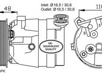 Compresor aer conditionat OPEL ASTRA F hatchback (53_, 54_, 58_, 59_) (1991 - 1998) NRF 32022