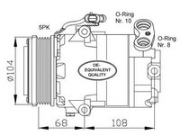 Compresor aer conditionat OPEL ASTRA G Cabriolet (F67) (2001 - 2005) NRF 32080