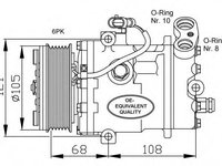 Compresor aer conditionat OPEL ASTRA G combi (F35_) (1998 - 2009) NRF 32232