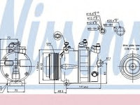 Compresor aer conditionat OPEL ASTRA G Delvan (F70) (1999 - 2005) NISSENS 89031