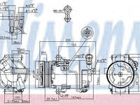 Compresor aer conditionat OPEL ASTRA H (L48) (2004 - 2016) NISSENS 89216