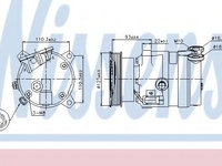 Compresor aer conditionat OPEL CORSA B STATION WAGON (F35) (1999 - 2016) NISSENS 89106