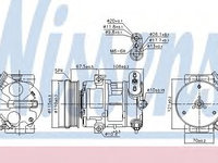 Compresor aer conditionat OPEL CORSA D Van (2006 - 2016) NISSENS 89100