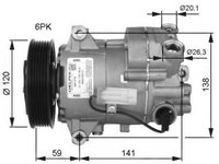 Compresor aer conditionat OPEL INSIGNIA (2008 - 2016) NRF 32487G