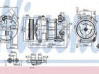 Compresor aer conditionat OPEL INSIGNIA combi (2008 - 2016) NISSENS 89584